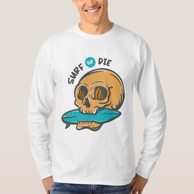 Camiseta Surfing Skull (Anverso)