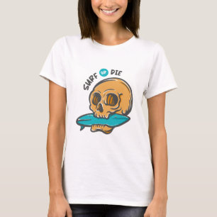 Camiseta Surfing Skull
