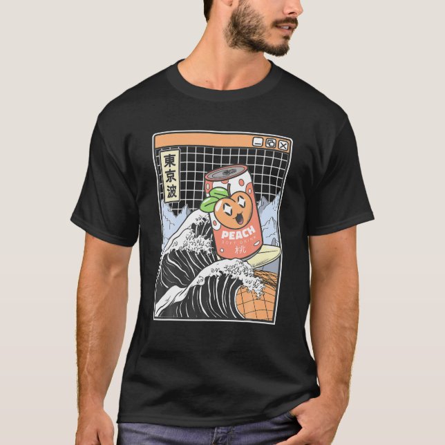 Camiseta Surfing Soda Kawaii Anime Vapo (Anverso)