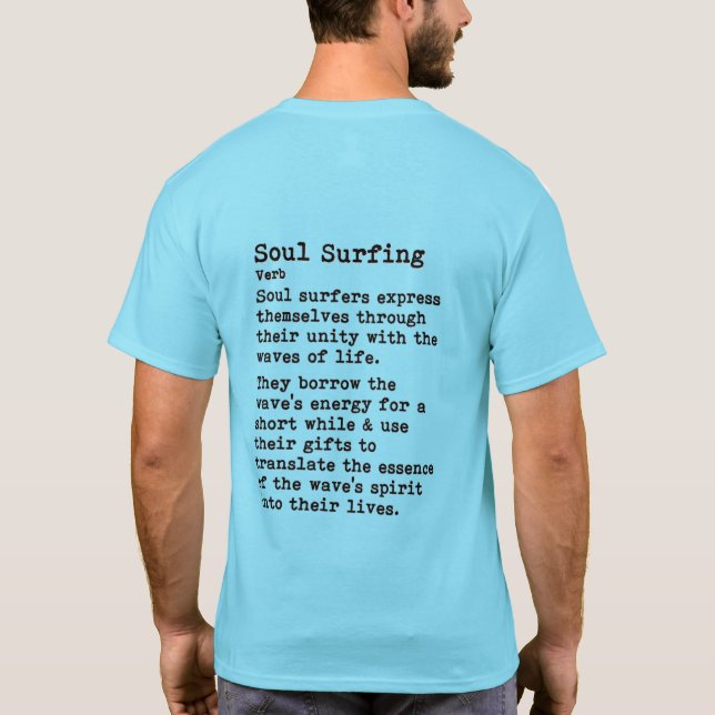 Camiseta Surfing Soul: Manga corta (Reverso)