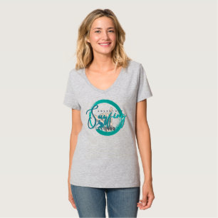 Camiseta Surfing Sport   Cuello-V femenino