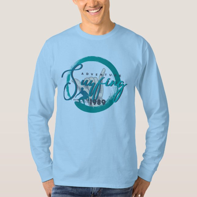 Camiseta Surfing Sport | Larga manga de los hombres (Anverso)
