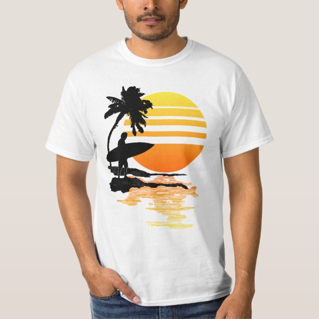 Camiseta Surfing Sunrise (Anverso)