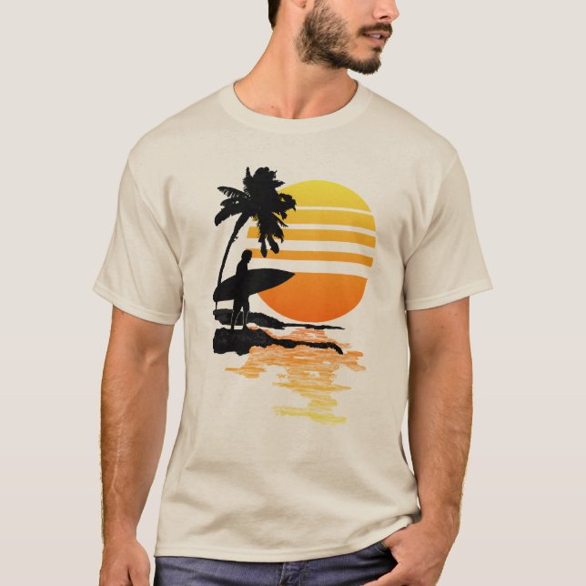 Camiseta Surfing Sunrise (Anverso)