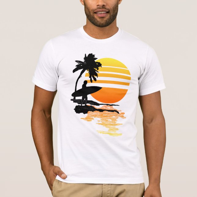 Camiseta Surfing Sunrise (Anverso)