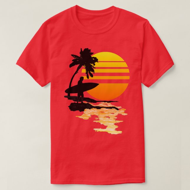 Camiseta Surfing Sunrise 1 (Diseño del anverso)