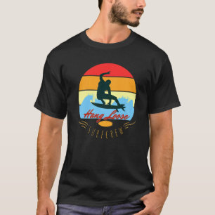 Camiseta Surfing Sunset Sea Waves At Beach Surf Surfboard H