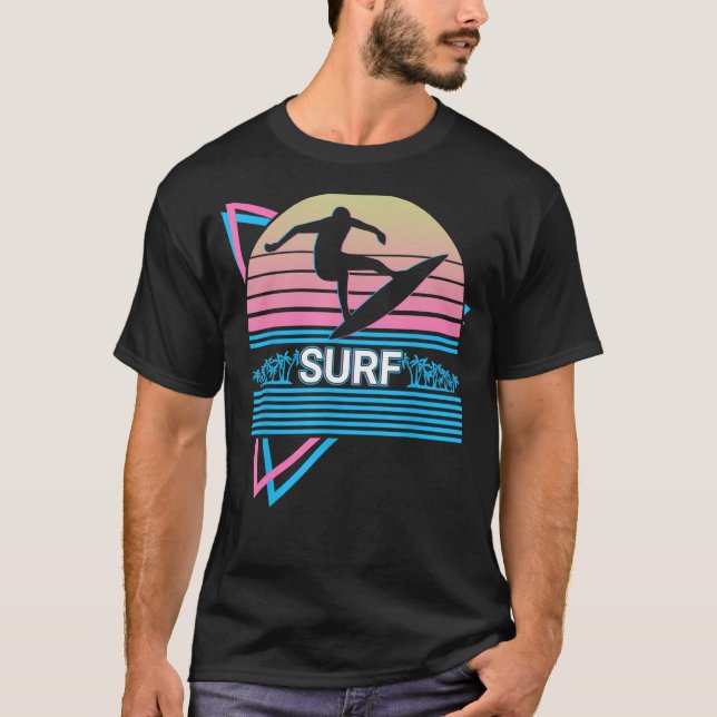 Camiseta Surfing Surfboard Surfer Retro Surf (Anverso)