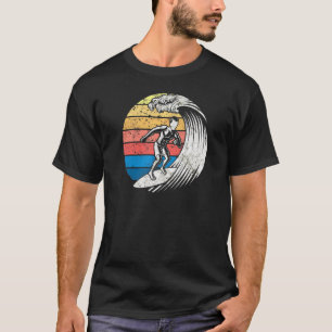 Camiseta Surfing Surfer Sunset Surfboard Wave