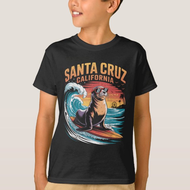 Camiseta Surfing Surfing 70 Santa Cruz California Retro de  (Anverso)