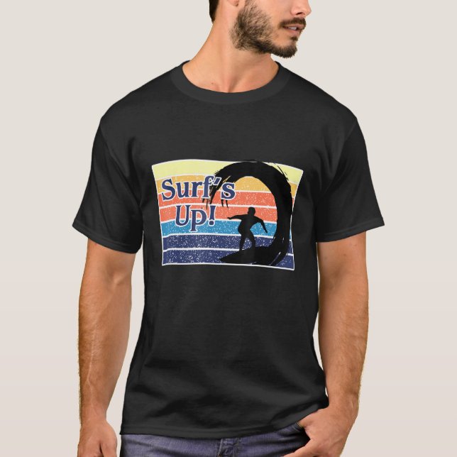 Camiseta Surfing Surfs Up Beach Holiday Surf (Anverso)