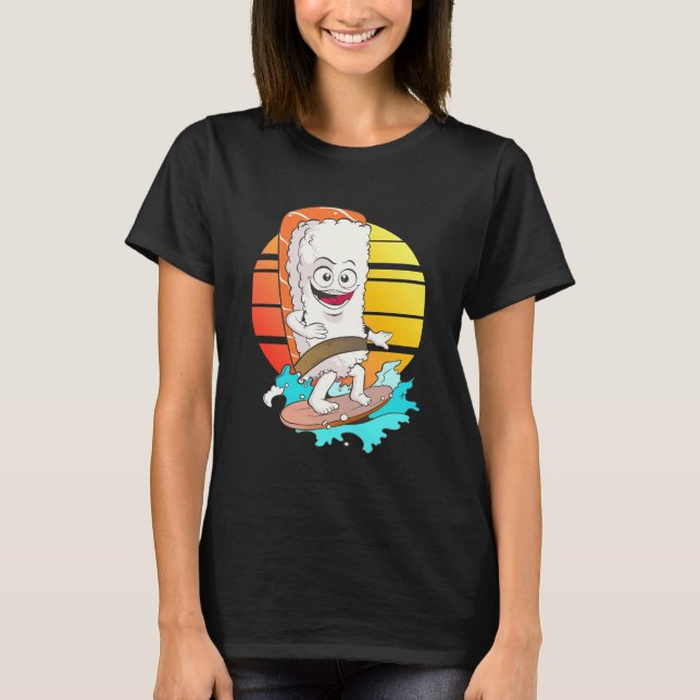 Camiseta Surfing Sushi (Anverso)