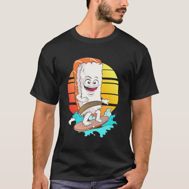 Camiseta Surfing Sushi (Anverso)