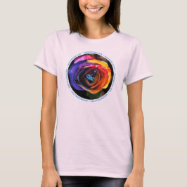 Camiseta Surfing the Rainbow Rosa T-Shirt