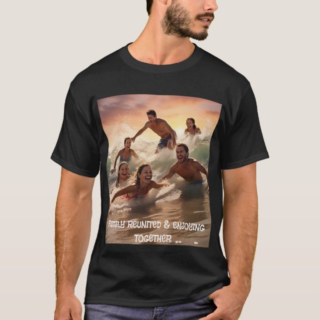Camiseta Surfing the Waves of Joy Mens Tshirt (Anverso)