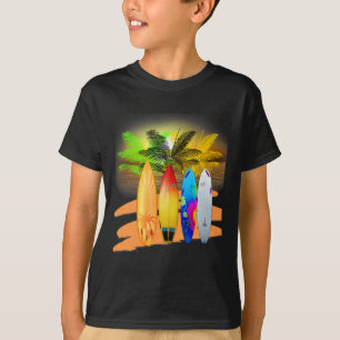 Camiseta Surfing Tropical Hawaii Beach Souvenir Surfing