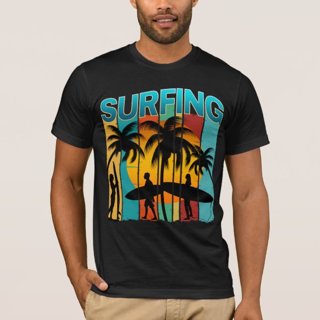 Camiseta surfing vacaciones de verano surf (Anverso)