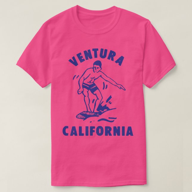 Camiseta Surfing Ventura California (Diseño del anverso)