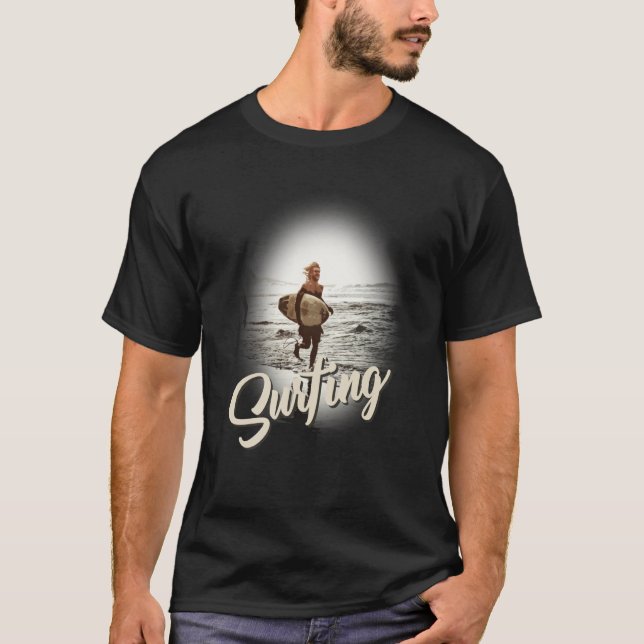Camiseta Surfing Vibes Vacation Humorous Saying (Anverso)