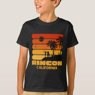 Camiseta Surfing Vintage Rincon Beach California Retro Surf