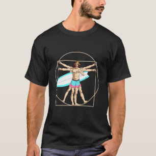 Camiseta Surfing Vitruvian Man Surfing Surfing