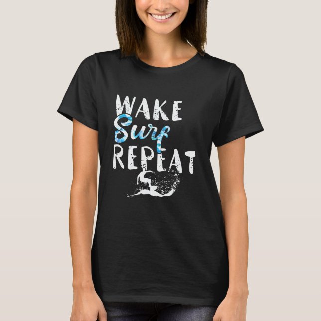 Camiseta Surfing Wake Surf Repita (Anverso)