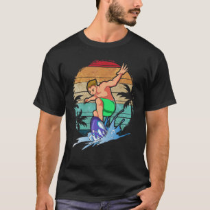 Camiseta Surfing Water Sport Waves Ocean Retro Tropical Sur
