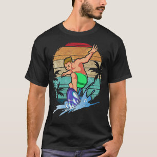 Camiseta Surfing Water Sport Waves Ocean Retro Tropical Sur
