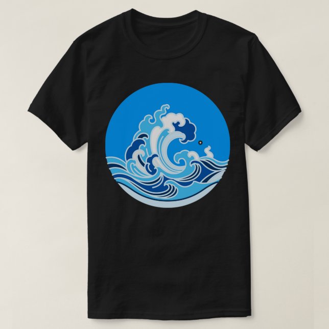 Camiseta Surfing Wave Ocean (Diseño del anverso)