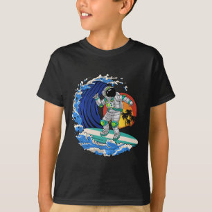 Camiseta Surfista Astronauta, Astronauta Montando Ola, Astr
