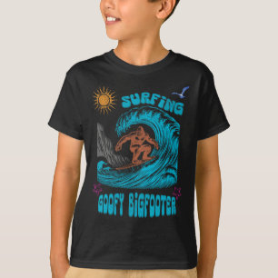 Camiseta Surfista Bigfoot Surfista Ola Pacífica Surf Califo