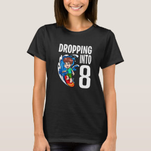 Camiseta Surfista Caída En 8 Surfboard Boy Surfing Bir