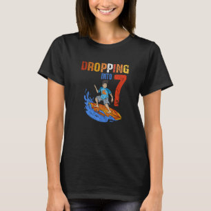 Camiseta Surfista Caído En 7 Surfboard Boy Surfing Bir