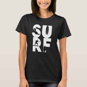 Camiseta Surfista Con Surfboard En Idea De Surf Wave Rider