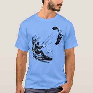 Camiseta Surfista de cometa deportiva salpicaduras de agua