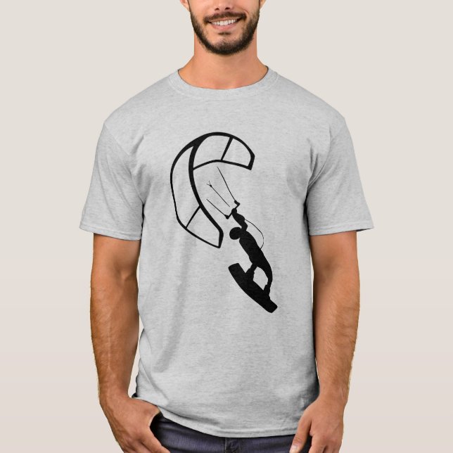 Camiseta Surfista de cometas ilustradas (Anverso)