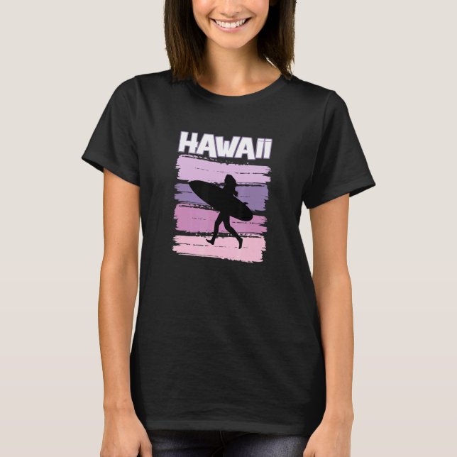 Camiseta Surfista de Hawaii Chica (Anverso)
