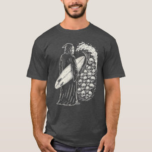 Camiseta Surfista de la muerte se desmorona en la onda oscu