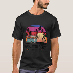 Camiseta Surfista de la playa de Manhattan en California