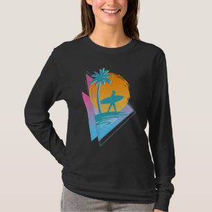 Camiseta Surfista de la sintonización de los años 80 Palm T