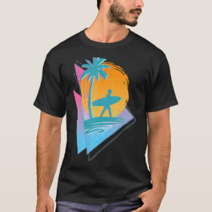 Camiseta Surfista de la sintonización de los años 80 Palm T