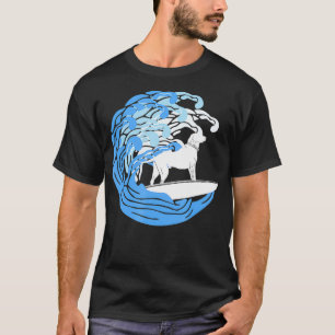 Camiseta Surfista De Perro Cuaderno Surfing Puppy Para El P