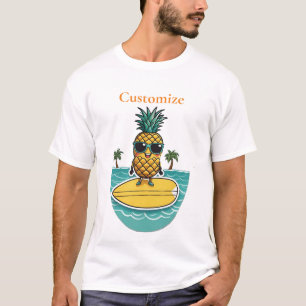 Camiseta Surfista De Piña Viaja A Wave Thunder_Cove