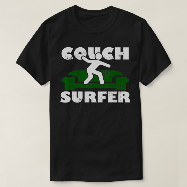 Camiseta Surfista de sofá (Diseño del anverso)