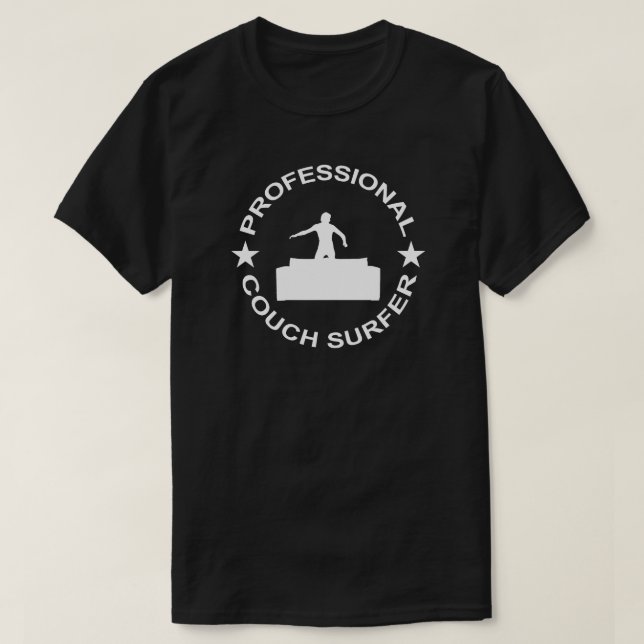 Camiseta Surfista de sofá profesional (Diseño del anverso)