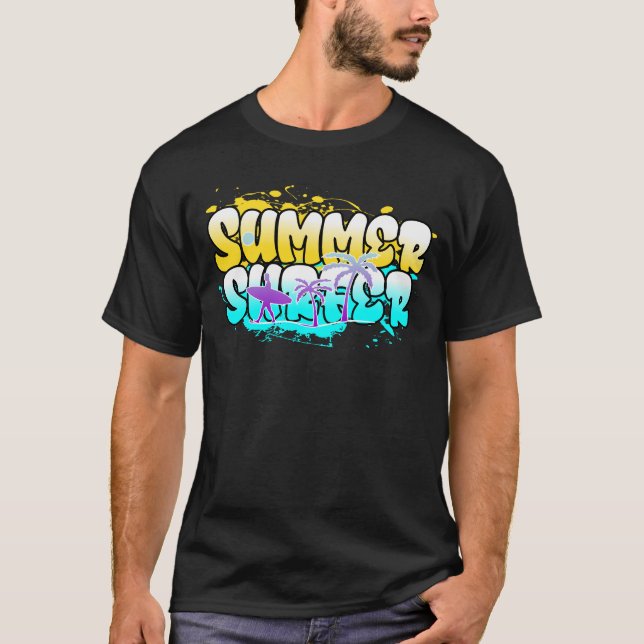Camiseta Surfista de verano (Anverso)