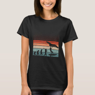 Camiseta Surfista del ala de Relieve metalizado de ala de a