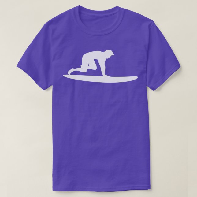 Camiseta Surfista del esqueleto del surf marino (Diseño del anverso)