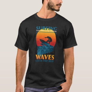 Camiseta Surfista del Vintage Surfboard Retro