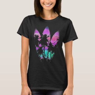Camiseta Surfista deportes náuticos Palm Trees Surfboard Va